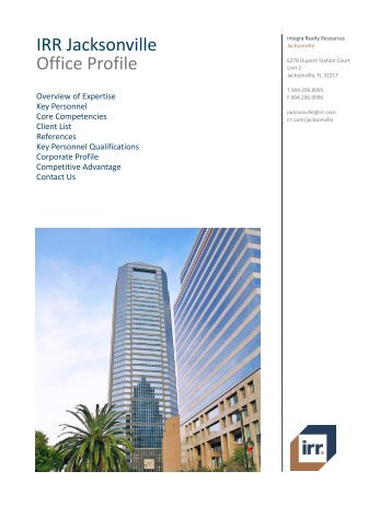 IRR Jacksonville Office Profile - Integra Realty Resources, Inc.