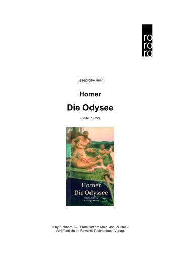 Homer Die Odysee - Rowohlt