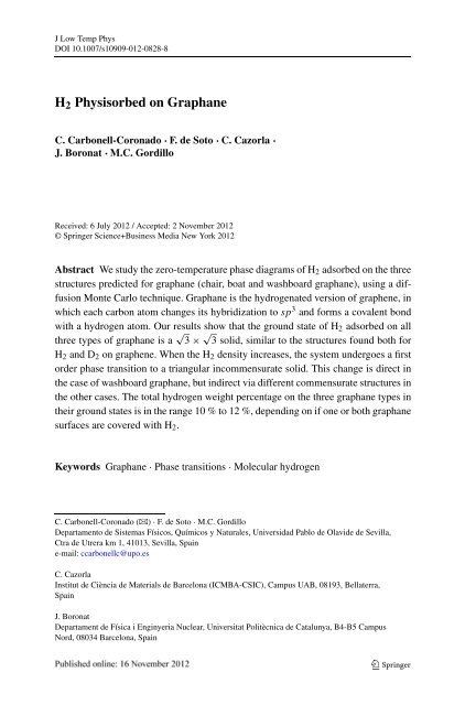 Journal of Low Temperature Physics 171, 619 - DR. CLAUDIO ...