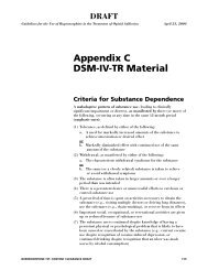 Appendix C DSM-IV-TR Material Criteria for Substance Dependence