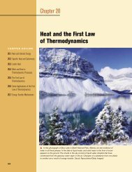 Chapter 20 Heat and the First Law of Thermodynamics - ECHSPhysics