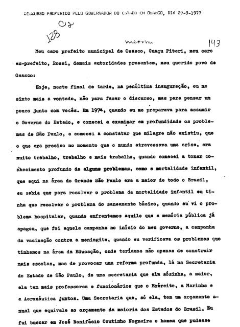 Discursos 1977 - Paulo Egydio