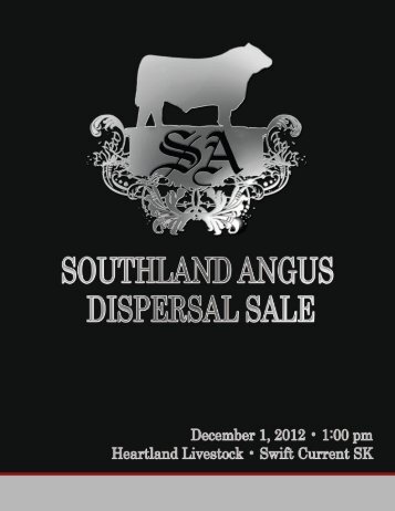 Southland Dispersale Sale 2012 - Bouchard Livestock International