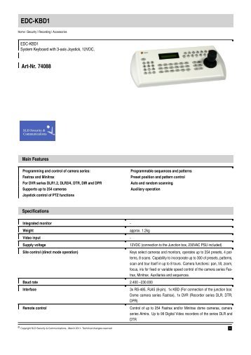 EDC-KBD1 - SLD Security & Communications