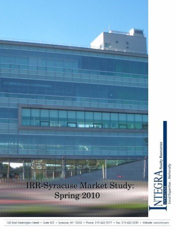 Market Study-Syracuse Spring 2010 - Integra Realty Resources, Inc.