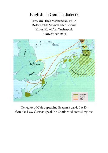 English - a German dialect? - Rotary Club of Munich International