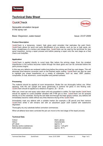 Technical Data Sheet - Henkel