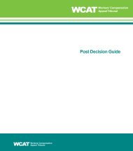 Post Decision Guide - Wcat.bc.ca