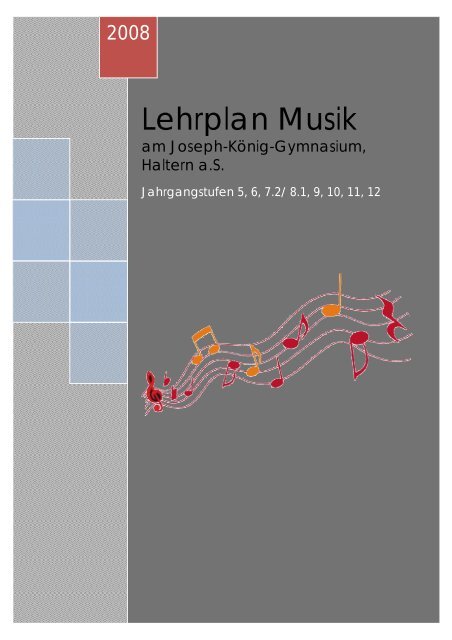 Lehrplan Musik - Joseph-KÃ¶nig-Gymnasium