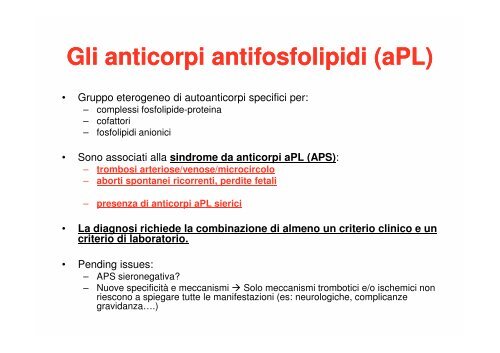 Fabris Auto-ab anti-cardiolipina e vimentina nella sindrome ... - Simel