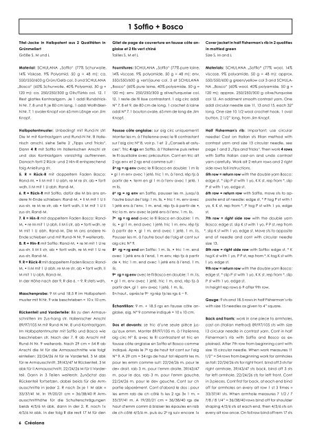 Anleitungen CrÃ©alana Nr. 21 - Schulana