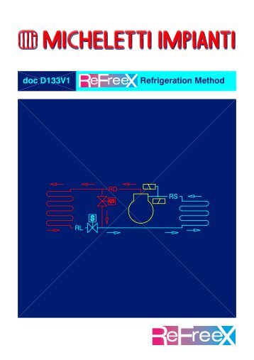 ReFreeX ™ refrigeration method - Micheletti Impianti