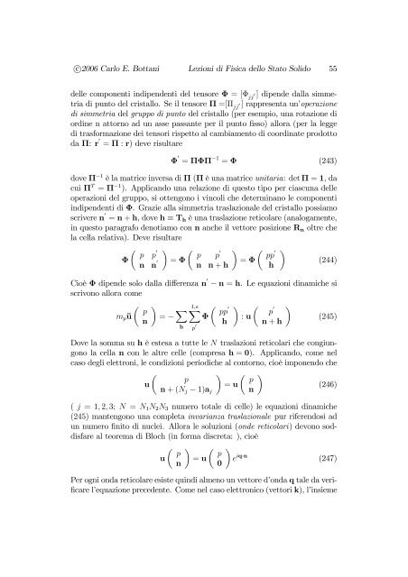 Appunti delle lezioni di Fisica dello stato solido A+B - Polihelp.com