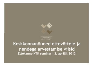 Millised on nõuded ettevõtetele?