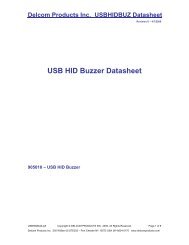 USB HID Buzzer Datasheet - Delcom Products Inc.