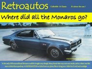 Where did all the Monaros go? - RetroAutos