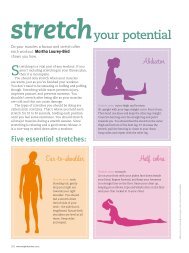 Five essential stretches - Martha Lourey-Bird