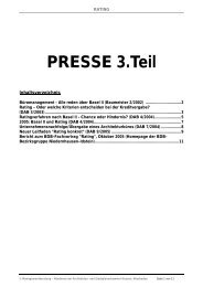 PRESSE 3.Teil - akh.de - Vergabe + Wettbewerbe - Architekten- und ...