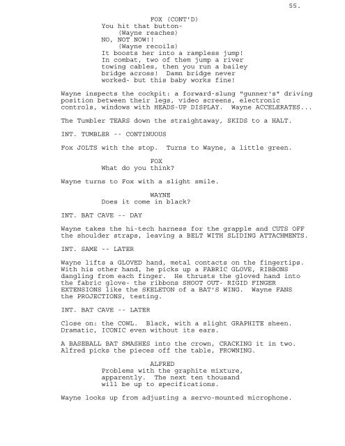 55. FOX (CONT'D) You hit