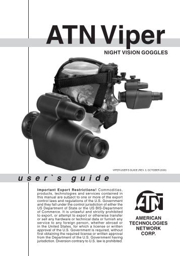 ATN Viper user's guide - ATN Corporation