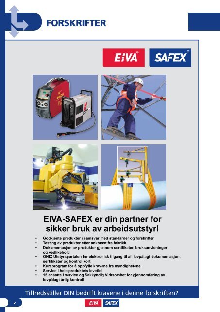 Produktkatalog Produktkatalog - Eiva-Safex
