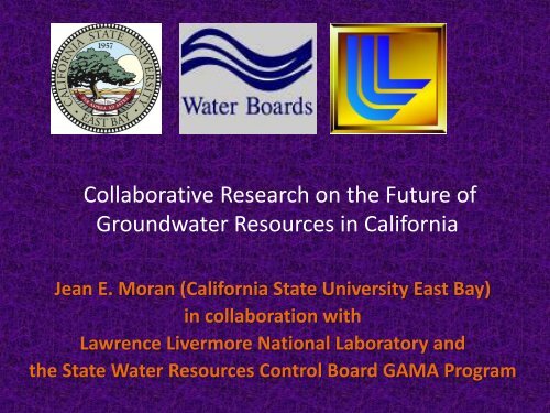 Collaborative Research on the Future of Groundwater ... - ICWT