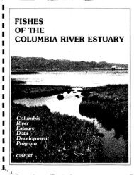 fishes | of the icolumbia river estuary - StreamNet Regional Library