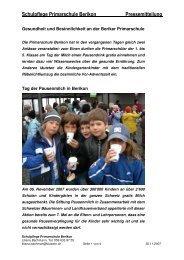 Schulpflege Primarschule Berikon Pressemitteilung