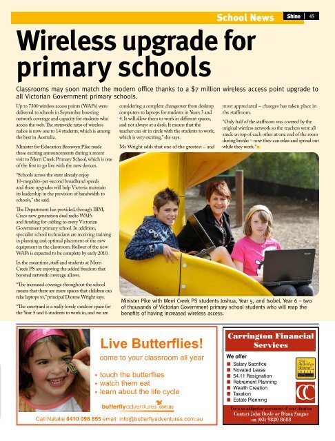 Shine Magazine, Issue 9, October 2009 - Department of Education ...