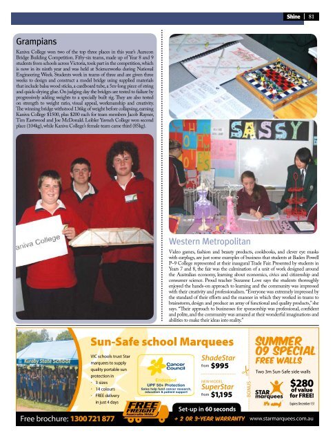 Shine Magazine, Issue 9, October 2009 - Department of Education ...