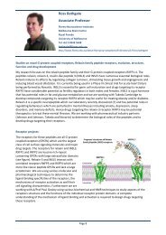 Ross Bathgate Associate Professor - Department of Biochemistry ...