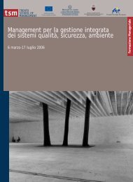 fse Management per la gestione integrata dei sistemi qualitÃ  ... - TSM