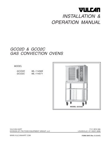 INSTALLATION & OPERATION MANUAL