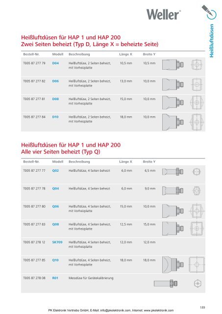 Katalog Weller Löttechnik und Entlöttechnik - PK Elektronik