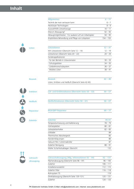 Katalog Weller Löttechnik und Entlöttechnik - PK Elektronik