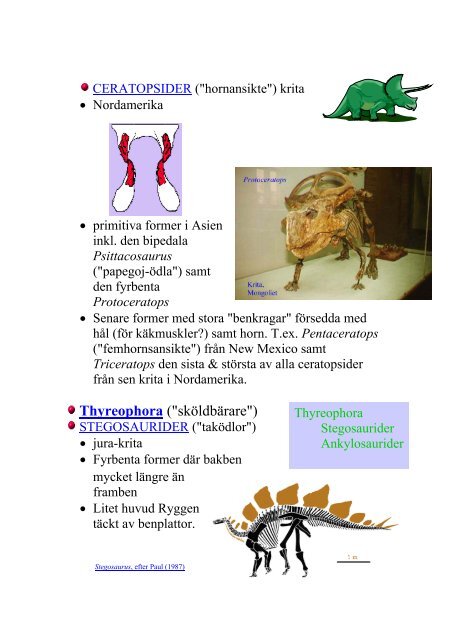 FÃ¶relÃ¤sning 8 Dinosaurier & fÃ¥glar Jura (210-145 Ma) â¢ Pangaea ...