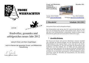 Elternbrief Weihnachten 2011 - Grundschule - Mittelschule ...