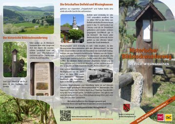 Historischer Bildstockwanderweg - Heimat- und Gebirgsverein ...