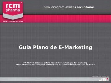 Guia Plano de E-Marketing - RCM Pharma