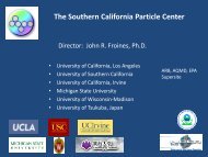 The Southern California Particle Center - UC Mexus