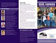 Click here to see our brochure - New London Hospital