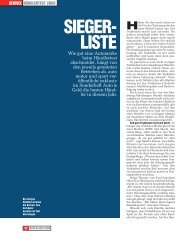 SIEGER- LISTE - Autohaus Rosier