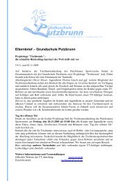 Elternbrief – Grundschule Putzbrunn