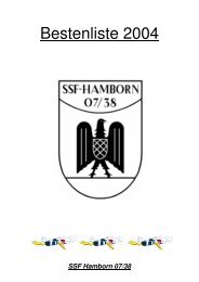 Bestenliste 2004 - SSF Hamborn 07/38 eV