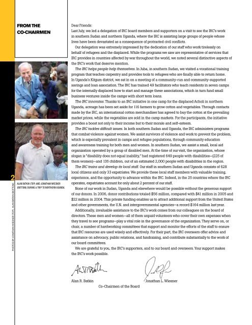 International Rescue Committee 2006 Annual Report