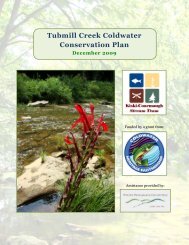 Tubmill Creek Coldwater Conservation Plan - Coldwater Heritage ...