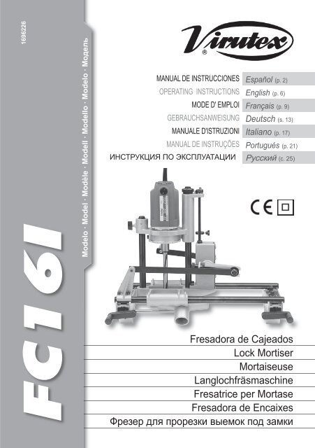 Fresadora de Cajeados Lock Mortiser Mortaiseuse ... - Virutex