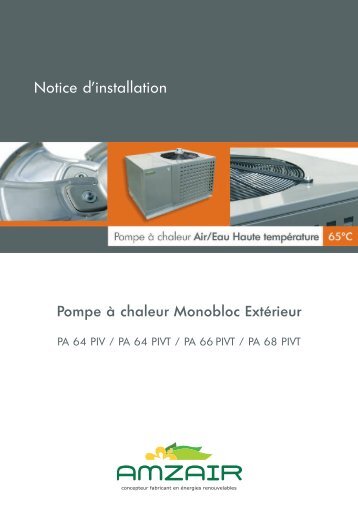 Notice Installation PAC HT - ChaleurTerre