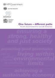 One future â different paths - Sustainable Development Commission