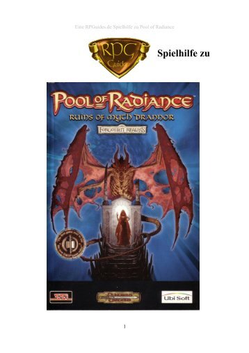 Pool of Radiance - RPGuides